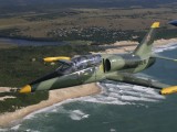 A2A_042 - Peter Walker in Stu's L39 battling to stay in the air - somewhere near Kenton on Sea