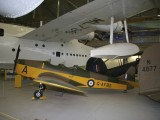 Airspace_011 - a Miles Hawk stands in front of a Sunderland Flying Boat