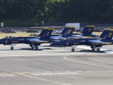 BA Prac_004 - Blue Angels 1,2,3,4 lining up to take off