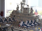 Intrepid_045- a 1/40th scale replica of the Intrepid in Lego - some 250,000 pieces were used to build it