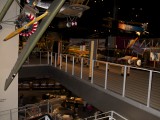 MOF_049 - the stairwell between the WW2 and WW1 sections also has aircraft hanging from the wall and roof