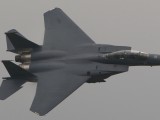 RIAT2007_083 - F15 Eagle flying in murky weather