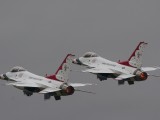 RIAT2007_087 - the Thunderbirds take off into the gloom