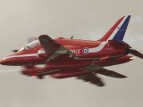RIAT2009_269 - Red Arrows solos cross over - this was taken with one shot - not on continuous mode
