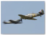 IMG_7403 - BBMF Spitfire and Hurricane play chicken