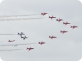 IMG_2192 - Red Arrows anniversary flypast with one each of the top teams